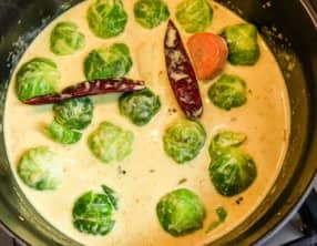 Curry de choux de Bruxelles