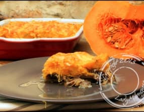 Parmentier de canard confit à la courge