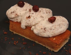 Tarte potimarron et chantilly à la noisette
