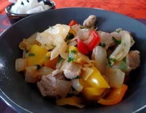 Porc Sauté aux Poivrons