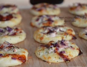 Mini-pizzas au bacon