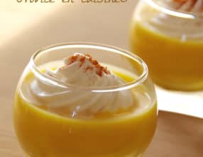 Capuccino de potimarron et sa chantilly au paprika