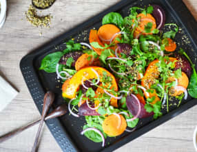 Salade de légumes d'automne au Dukkah
