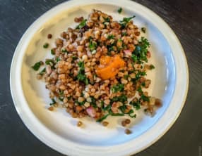 Ma salade de sarrasin grillé, kale et patate douce