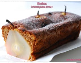 Moelleux chocolat praline et poires entières