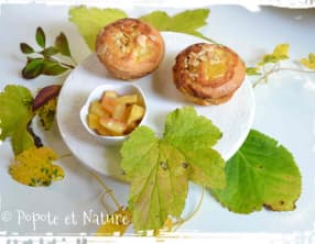 Muffins aux pommes caramélisées au sirop de cédrat