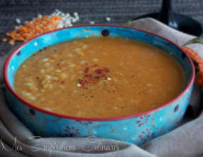 Pilaf de lentilles corail au curry