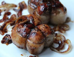 Paupiettes de veau laquées au vinaigre balsamique