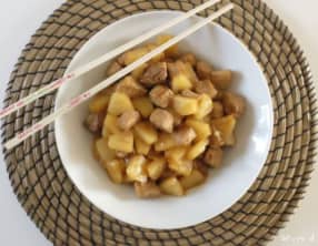 Porc au caramel et à l’ananas