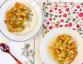 Soupe aux choux et curcuma