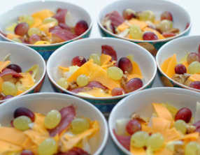 Salade d'automne aux deux raisins