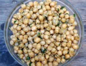 Salade de pois chiche au cumin