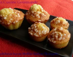 Madeleines façon Muffins finition Chouquettes