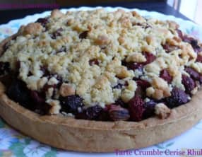 Tarte Crumble Cerise Rhubarbe