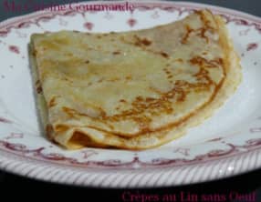Crêpes au lin sans oeuf