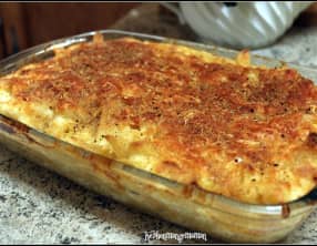 Penne and cheese , gratin de pâtes