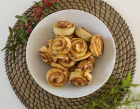 Pizza roulée au pesto rosso