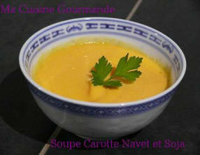 Soupe Carottes Navets Soja