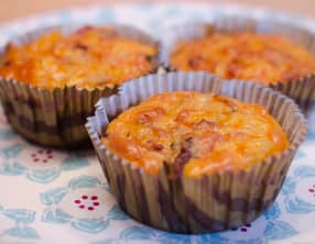 Mini frittatas de pomme de terre au bacon