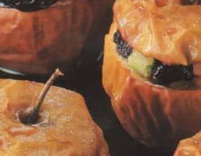 Pommes farcies aux pruneaux d'Agen et sirop d'érable