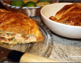 Tourte au saumon et à l'aneth
