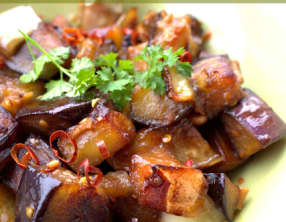 Aubergines Miel-Soja