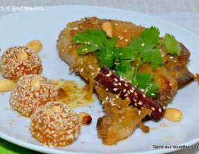 Tajine d’abricots en boulettes.