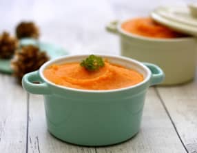 Mousseline de patates douces aux épices de Noël