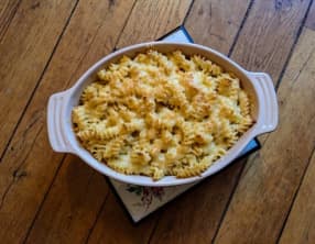 Un gratin de pâtes comme un mac and cheese