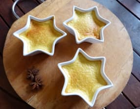 Flans au foie gras et à la badiane