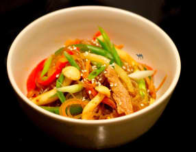 Vermicelles de patate douce sautés"Japchae"