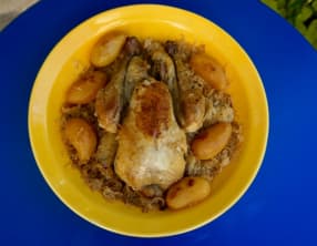 Pintade à la choucroute