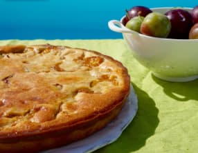 Tarte aux fruits et à la crème d'amandes