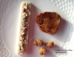 Filet de veau, purée de topinambours, tartare d'huitres, noisettes concassées et huitres pannées