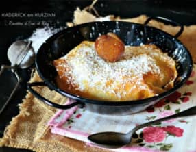 Pastilla pommes caramélisées, sirop de vanille et marrons glacés