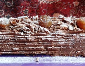 Bûche de Noël aux marrons