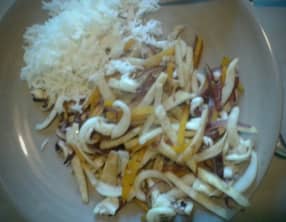 Seiche sautée aux légumes d’hiver