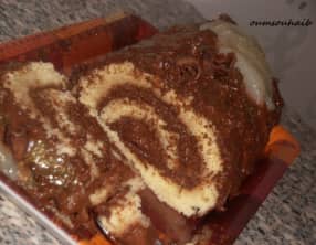 bûche poire chocolat facile