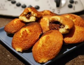 Madeleines coeur fondant au nutella au thermomix facile et rapide