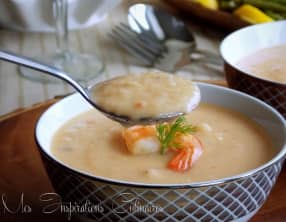 Bisque de crevettes pour noël