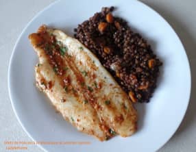 Filets de Poisson à la Marocaine et Lentilles Epicées
