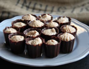 mignardises chocolat et mousse spéculoos