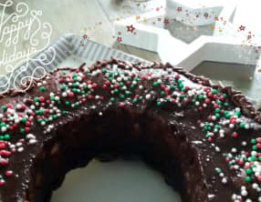 Couronne de Noël citron chocolat