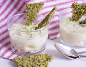 Mousses de chocolat blanc au citron vert