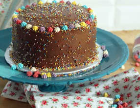 Rainbow Cake au Nutella