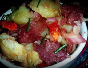 Salade bicolore des pommes de terre