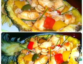 Riz à l'ananas et au poulet