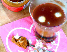 Crèmes au chocolat, speculoos et poire