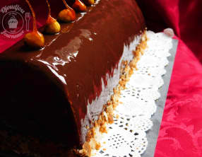 Bûche aux deux chocolats