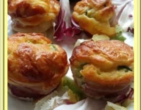 Cakes Courgette Comté et poitrine fumée